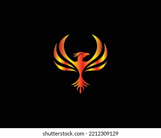 Creative Phoenix Logo Icon Design Template Vector Illustration.