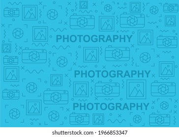 Creative photographer pattern design. Easy to edit with vector file. Can use for your creative content. Especially about photography day campaign.