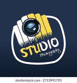 Concepto de logotipo de cámara de Fotografía creativa