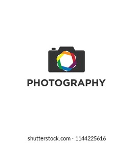Creative Photography Concept Logo Design Template 