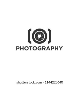 Creative Photography Concept Logo Design Template 