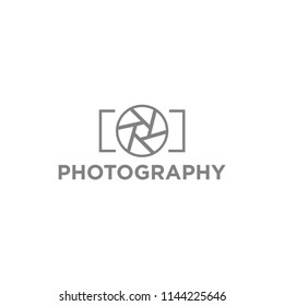 Creative Photography Concept Logo Design Template 