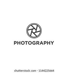 Creative Photography Concept Logo Design Template 