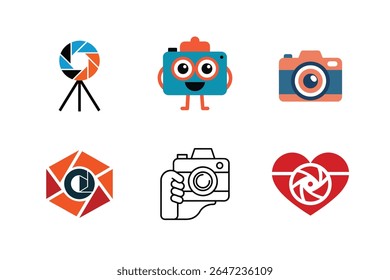 Creative Photography Icons and Camera Logo Collection