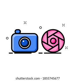 Creative photography illustration. Easy to edit with vector file. Can use for all of your graphic design content.