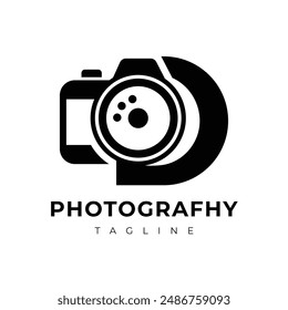 Creative Photography Logo combines Camera with Letter D