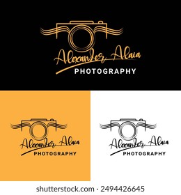 creative photography logo design for photographer or content creator