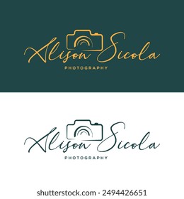 creative photography logo design for photographer or content creator