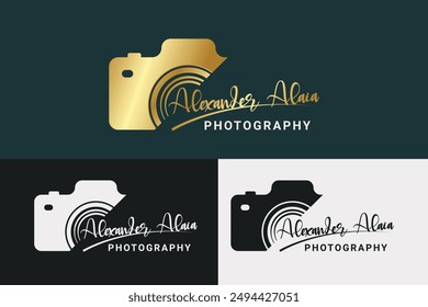 creative photography logo design for photographer or content creator