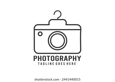 Creative Photography Typography Logo, Unique Typographic Logo Design, Stylish Photography Logo, Modern Photographer Typography Logo, Camera Vector,  Photography Typography 