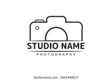 Creative Photography Typography Logo, Unique Typographic Logo Design, Stylish Photography Logo, Modern Photographer Typography Logo, Camera Vector,  Photography Typography 