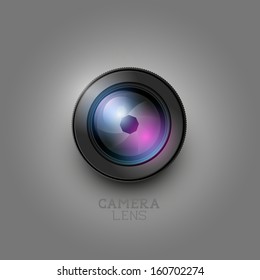 creative Photography vector lens element.