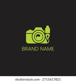 Konzept für kreative Fotografie und Schriftlogo