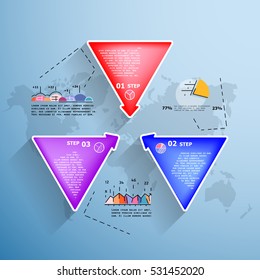 Creative pie chart. Business data visualization. Process chart. Vector business template for presentation. Creative concept for infographic.