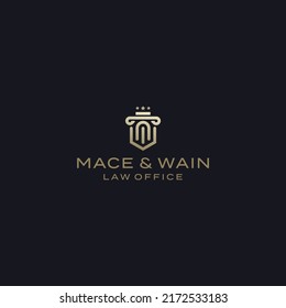 diseño del logotipo de pilar creativo y ley