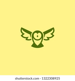Creative Pin Owl Logo - Icon