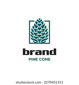  Creative pine cone conifer logo design for all company