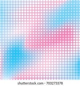 creative pink  blue shade halftone pattern design