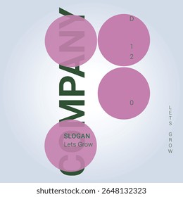 Diseño de círculo rosa creativo para el diseño de redes sociales en el arte de diseño
