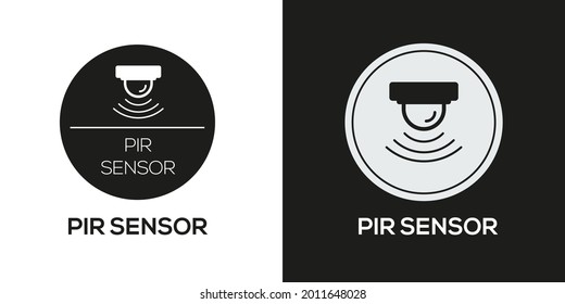 Creative (PIR sensor) Icon ,Vector sign.