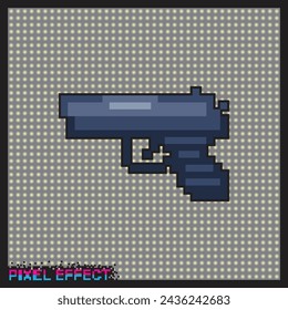 píxel creativo de armas de fuego.
arma y vector de francotirador