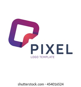 Creative pixel logo