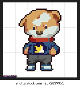 creative pixels icon of dog