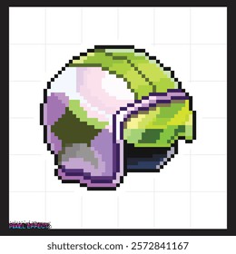creative pixels icon of helmet