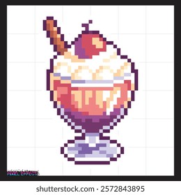 creative pixels icon of ice cream