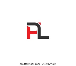 Creative PL letters Logo Initials Monogram Design Concept Vector Template illustration.