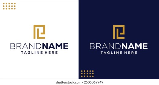 Creative PL Square Logo, Design Inspiration, Illustration, Vector