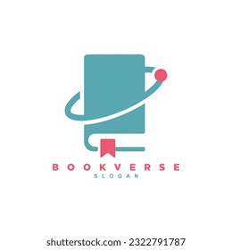 Diseño del logo de educación de libros de planeta creativo