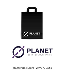 Creative PLANET letter O logo design template. O icon initial based monogram and symbol in vector.