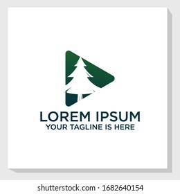 creative play icon logo template design vector, play symbol, movie logo template