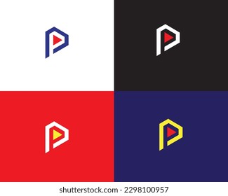 Creative  Play logo with letter p 