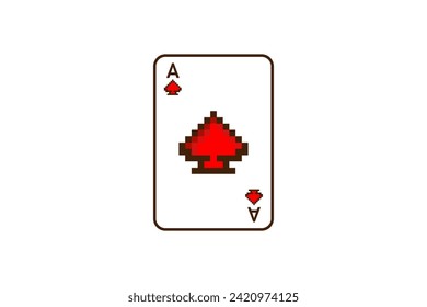 Creative Playing cards on white background vector.
