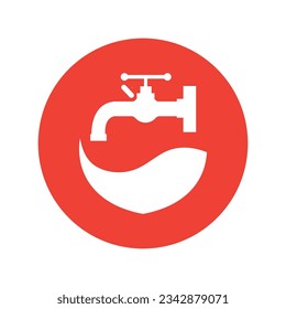 creative plumbing logo vector illustration design template