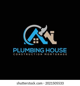 Creative Plumbing Real Estate House Logo Design