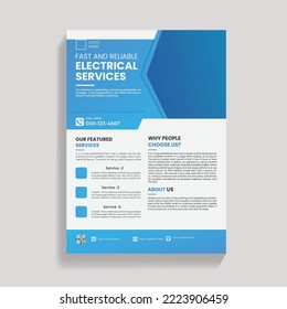 Creative Plumbing service flyer design