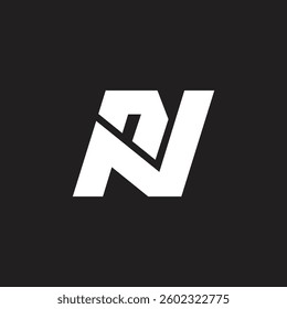 Creative PN letter logo design.