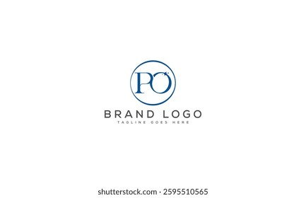 Creative PO logo for Branding and Startups.
