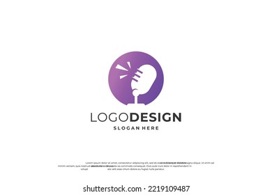 creative podcast logo design. minimalist podcast logo concept.