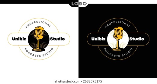 Creative Podcast Studio Logo Design Ideas for Broadcasting and Audio Content Brands