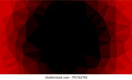 Creative Poligonal Triangle Dark Light Background with copyspace on it. Low Poly Design