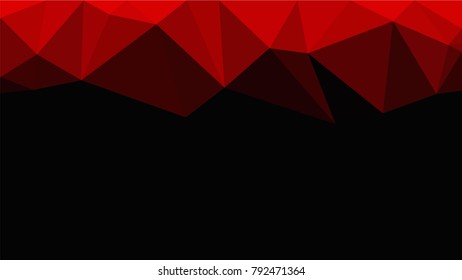 Creative Poligonal Triangle Dark Light Background with copyspace on it. Low Poly Design