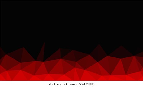 Creative Poligonal Triangle Dark Light Background with copyspace on it. Low Poly Design