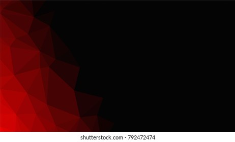 Creative Poligonal Triangle Dark Light Background with copyspace on it. Low Poly Design