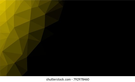 Creative Poligonal Triangle Dark Light Background with copyspace on it. Low Poly Design