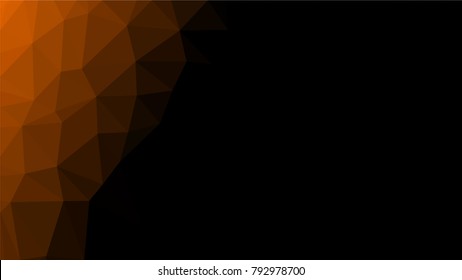 Creative Poligonal Triangle Dark Light Background with copyspace on it. Low Poly Design