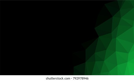 Creative Poligonal Triangle Dark Light Background with copyspace on it. Low Poly Design